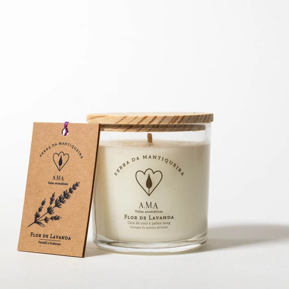 Vela Copo 200g - Flor de Lavanda