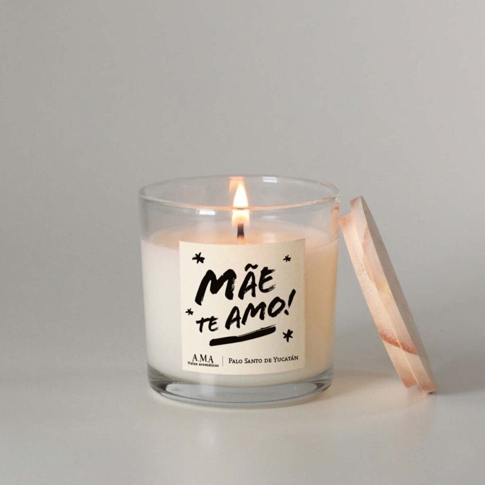 Vela Aromática Clássica Mãe te amo