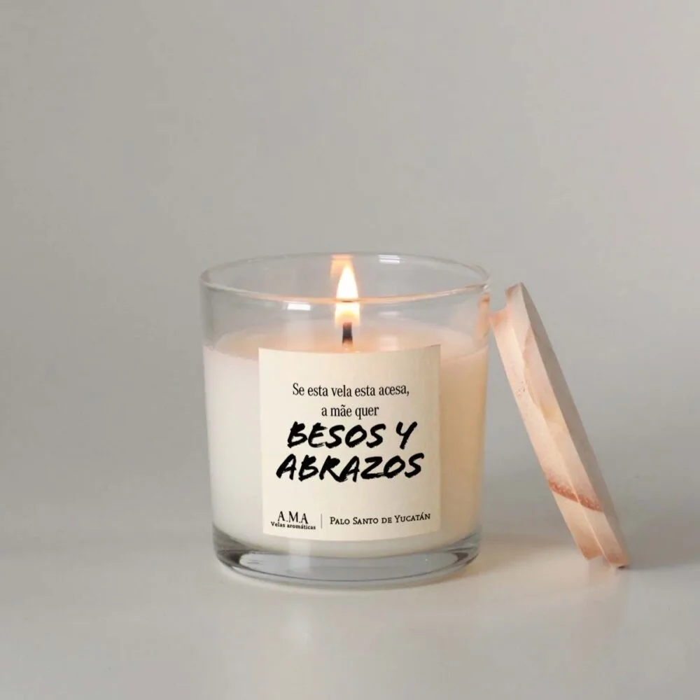 Vela Aromática Clássica Besos y Abrazos
