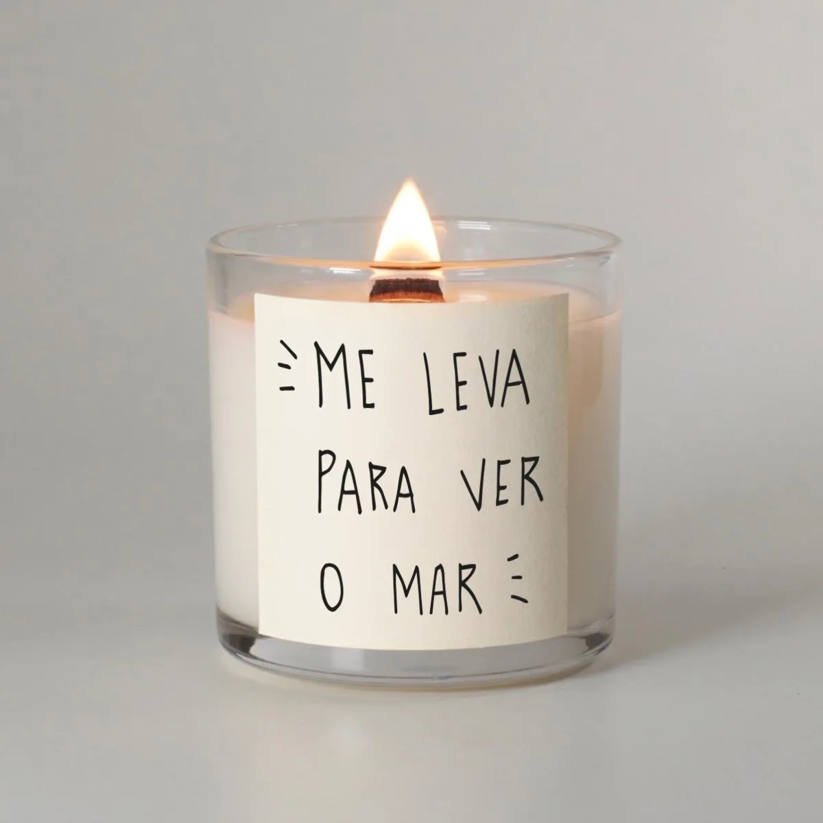 Vela Aromática Grande Para o Mar