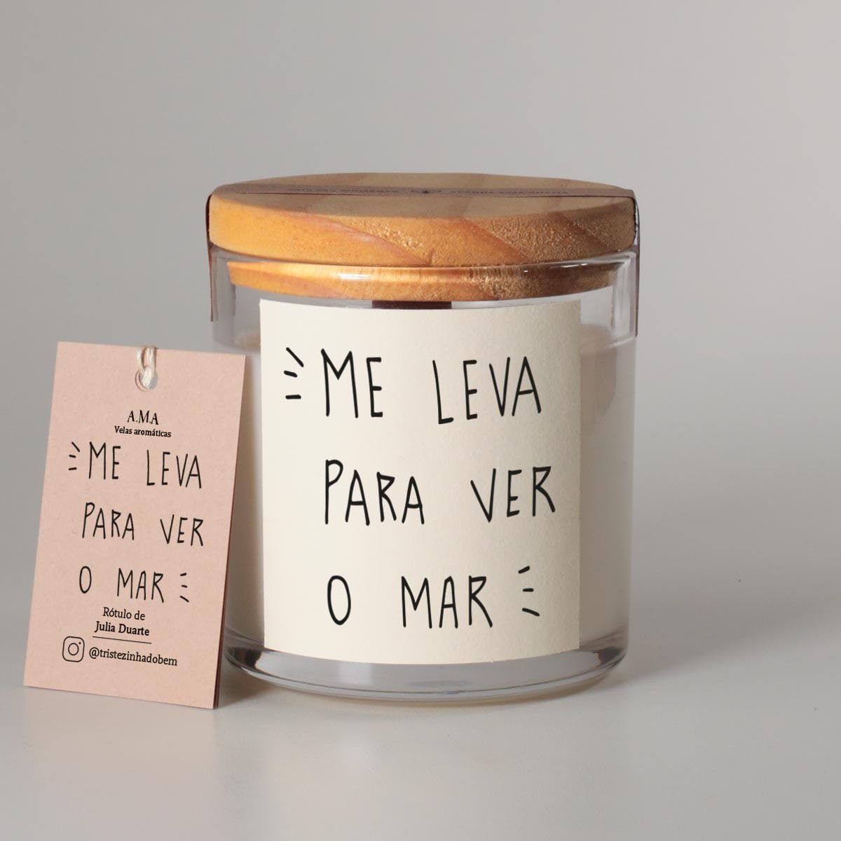 Vela Aromática Grande Para o Mar