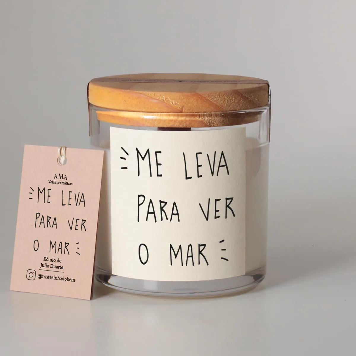Vela Aromática Grande Para o Mar