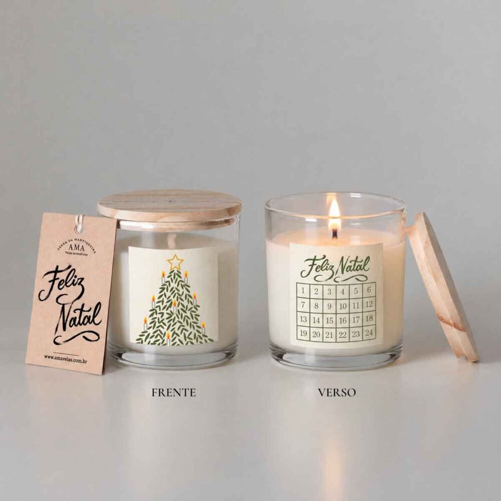 Vela de Natal Advento Luz
